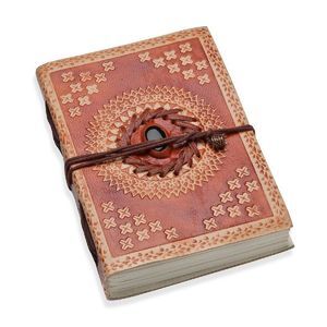 Handcrafted Leather and Cotton Journal 7 x 5 in